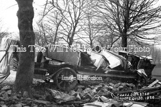 YO 13202 - Charabanc Crash Disaster, Oxenhope, Yorkshire 1920