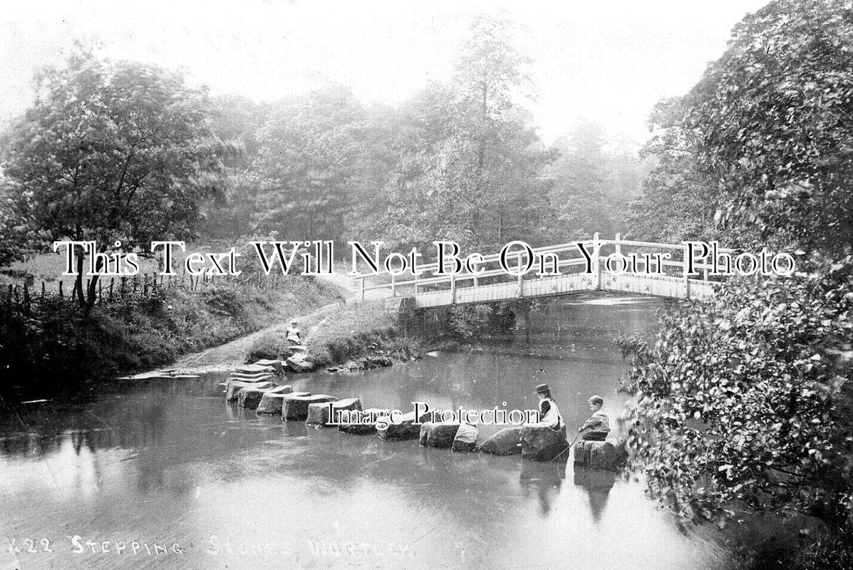 YO 13216 - Stepping Stones & Bridge, Wortley, Sheffield, Yorkshire