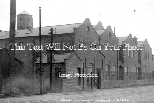 YO 13240 - Abrasive Wheel Works, Tinsley, Sheffield, Yorkshire c1914