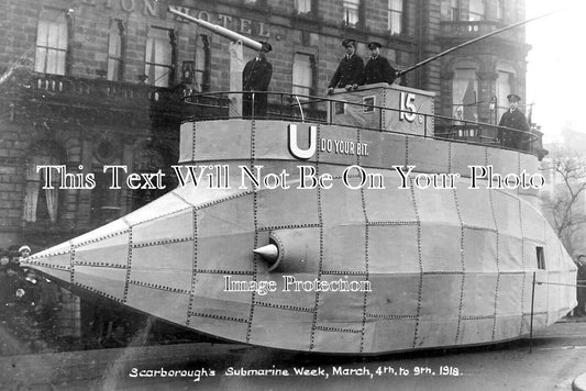 YO 13291 - Scarboroughs Submarine Week, Yorkshire 1918 WW1