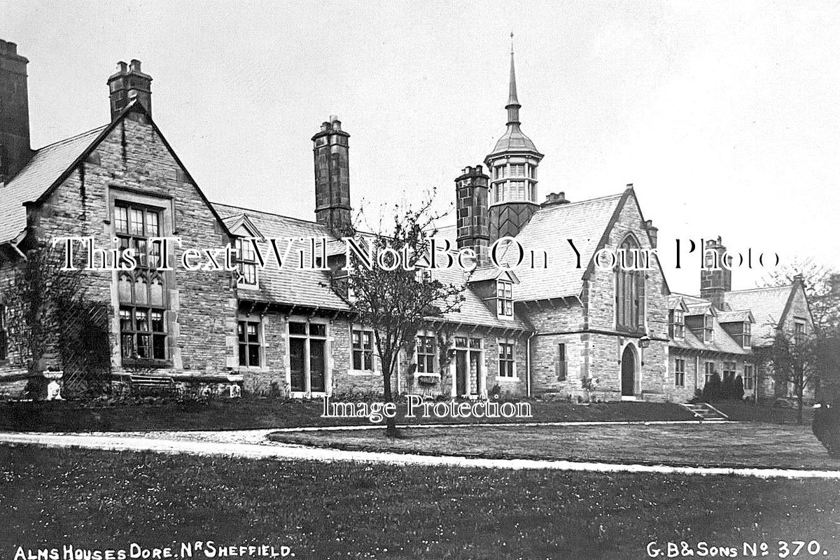 YO 13316 - Almshouses, Dore Near Sheffield, Yorkshire