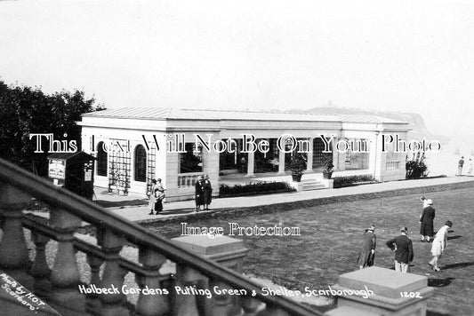 YO 13327 - Holbeck Gardens Putting Green, Scarborough, Yorkshire c1931
