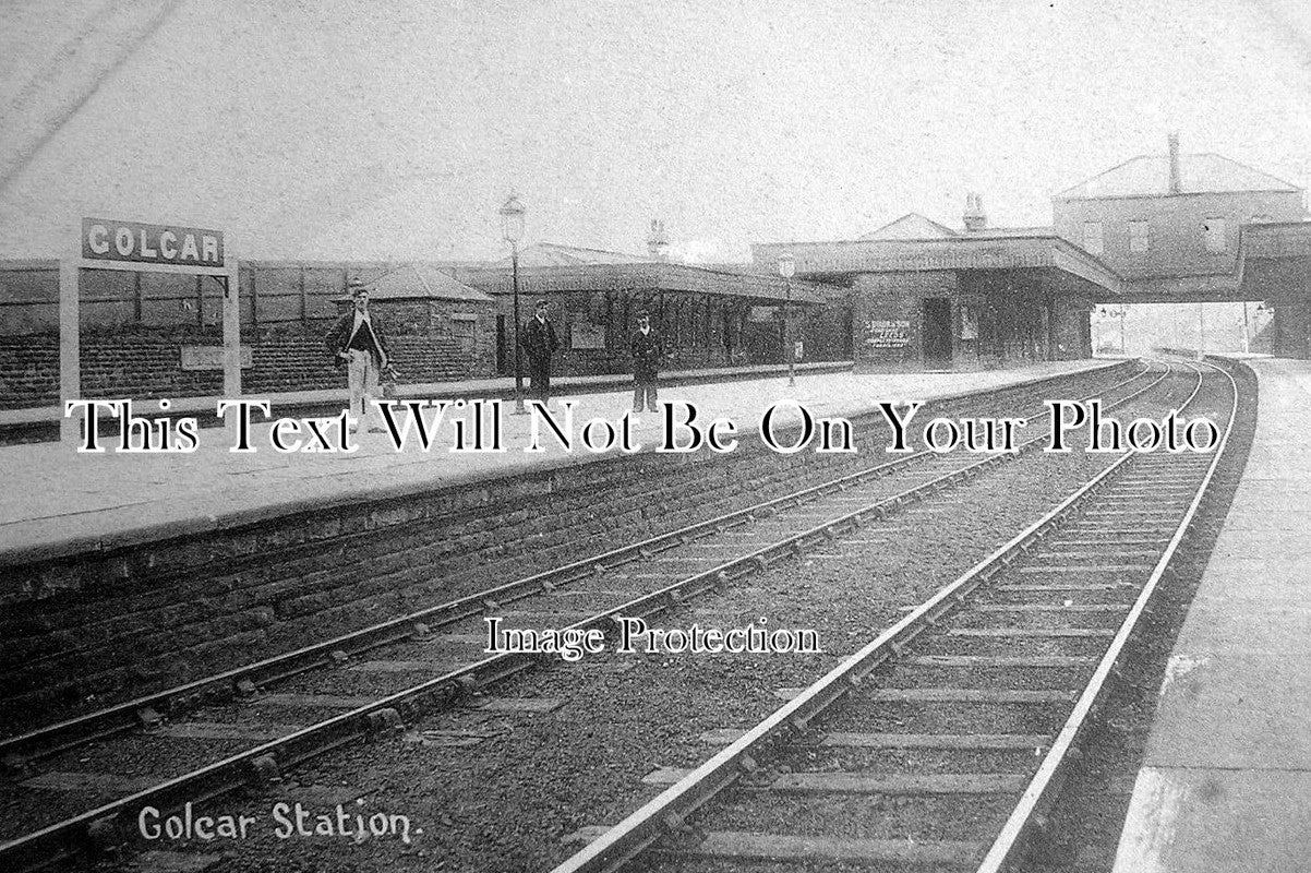 YO 1334 - Golcar Railway Station, Yorkshire c1925