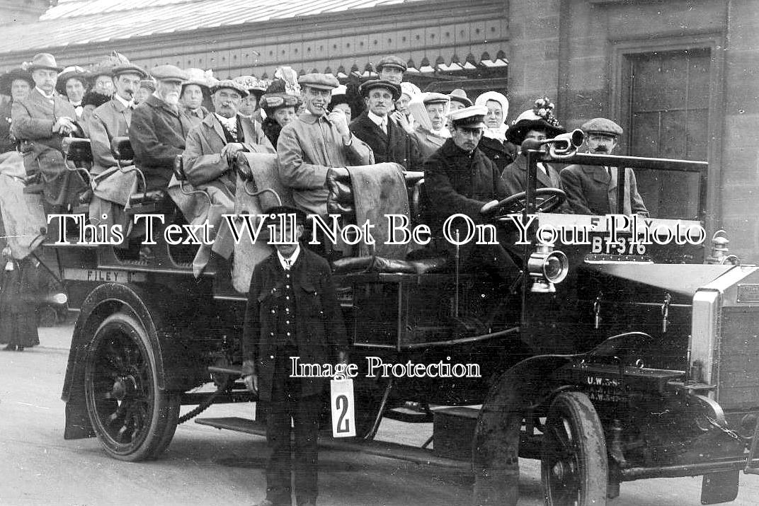 YO 13353 - Motor Charabanc To Filey, Yorkshire