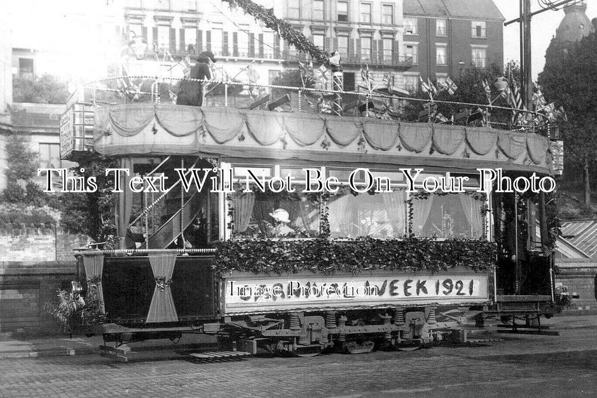YO 13411 - Tram Car For Carnival Week, Scarborough, Yorkshire 1921
