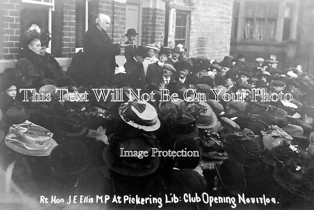 YO 13441 - J Ellis MP At Pickering Lib Club, Yorkshire