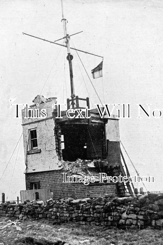 YO 13477 - Bombardment Of Whitby Signalling Station, Yorkshire WW1