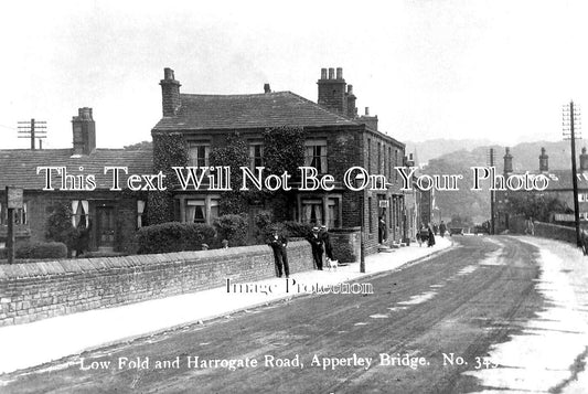 YO 13522 - Low Fold & Harrogate Road, Apperley Bridge, Yorkshire c1921