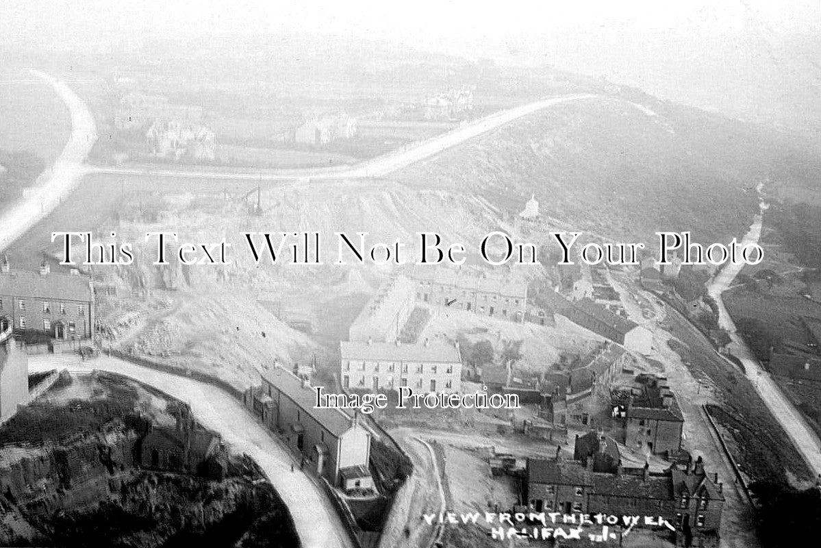 YO 13619 - View From The Tower, Halifax, Yorkshire