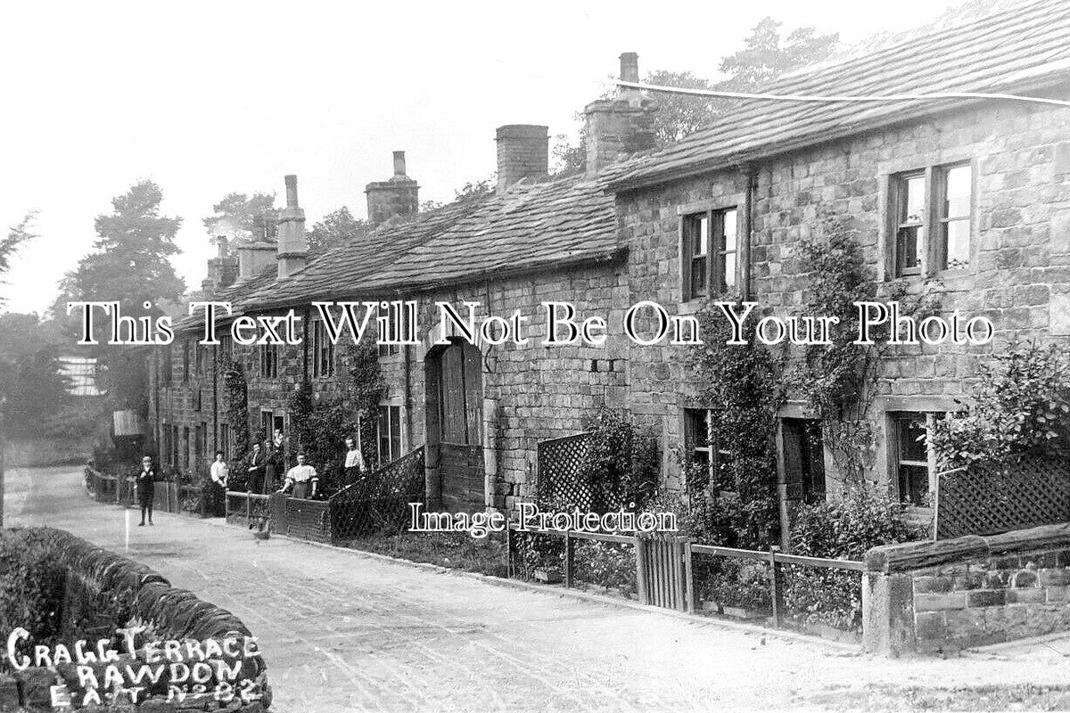YO 13652 - Cragg Terrace, Rawdon, Leeds, Yorkshire c1915