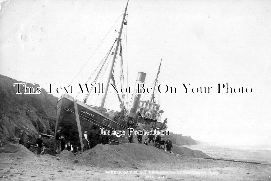 YO 1415 - Wreck Of The 'St Leonora' At Withernsea, Yorkshire 1905