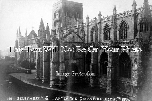 YO 143 - Selby Abbey After The Great Fire Of 1906, Yorkshire