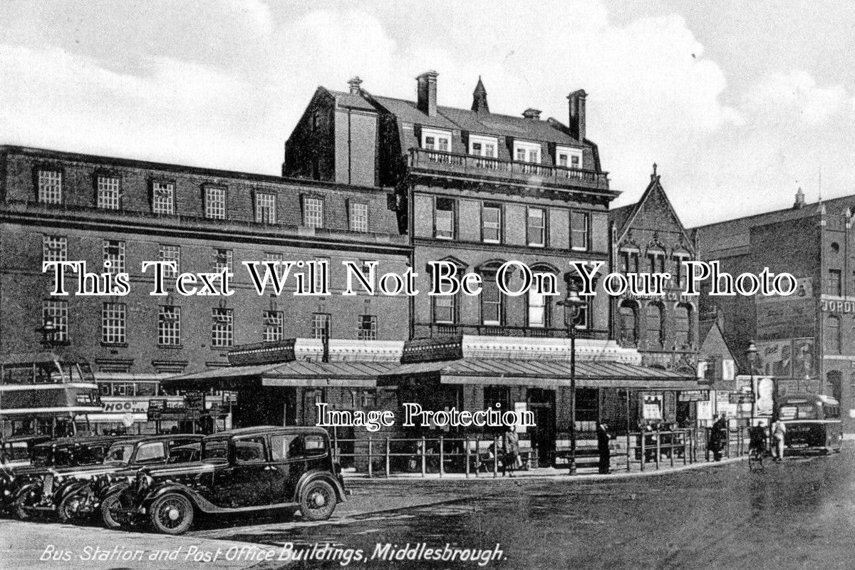 YO 1432 - Bus Station & Post Office Buildings, Middlesbrough, Yorkshire