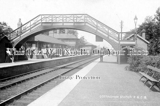 YO 1438 - Cottingham Railway Station, Yorkshire c1908