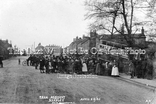 YO 1456 - Tram Accident, Bradley, Yorkshire 1905