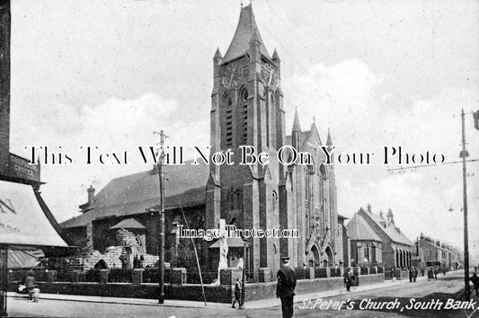 YO 147 - St Peters Church, South Bank, Middlesborough, Yorkshire c1925