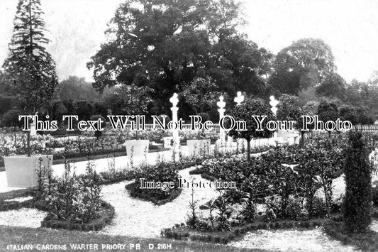 YO 1499 - Italian Gardens, Warter Priory, Yorkshire c1921