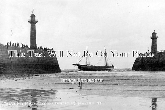 YO 1504 - THe LE Due Aumalle Stranded In The Harbour, Whitby, Yorkshire 1913