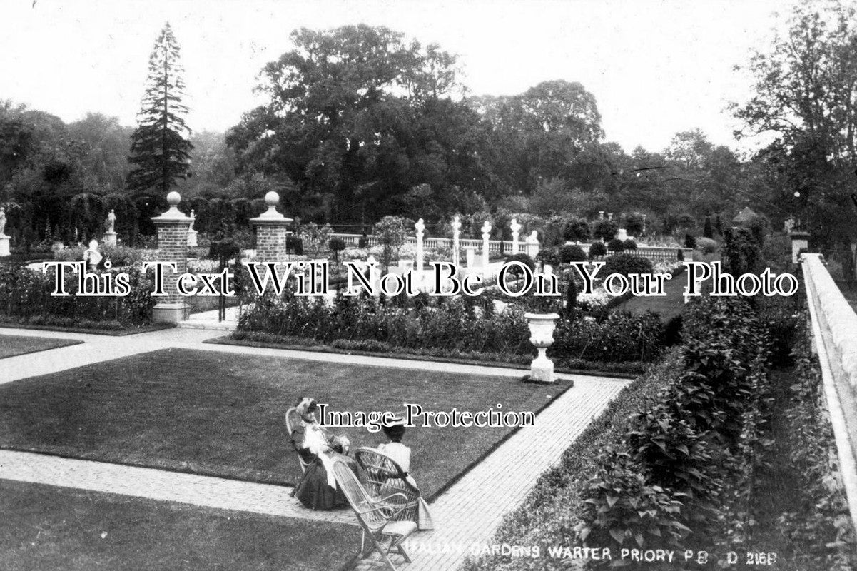 YO 1514 - Italian Gardens, Warter Priory, Yorkshire c1908