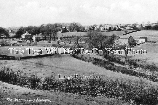 YO 1565 - General View & River Wenning, Bentham, Yorkshire