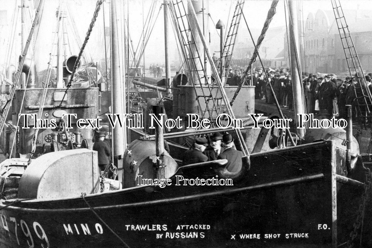 YO 1631 - Russian Outrage, Hull Trawlers Struck By Russians, Yorkshire