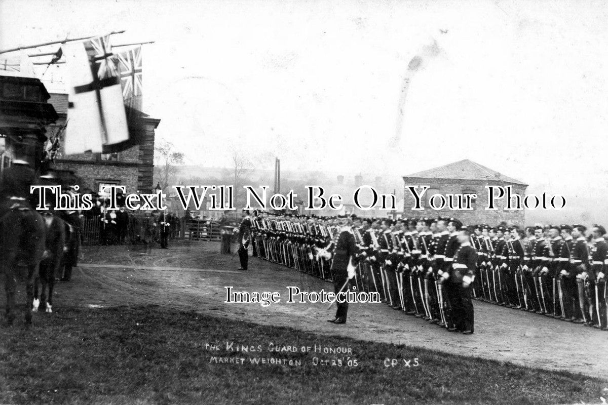 YO 1687 - Visit Of The King, Market Weighton, Yorkshire 1905
