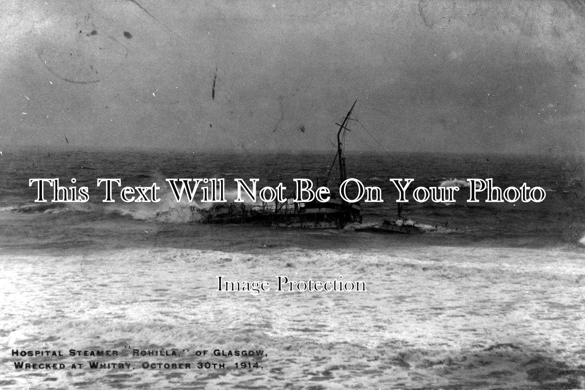 YO 1771 - 'Rohilla' Shipwreck, Whitby, Yorkshire 1914 – JB Archive