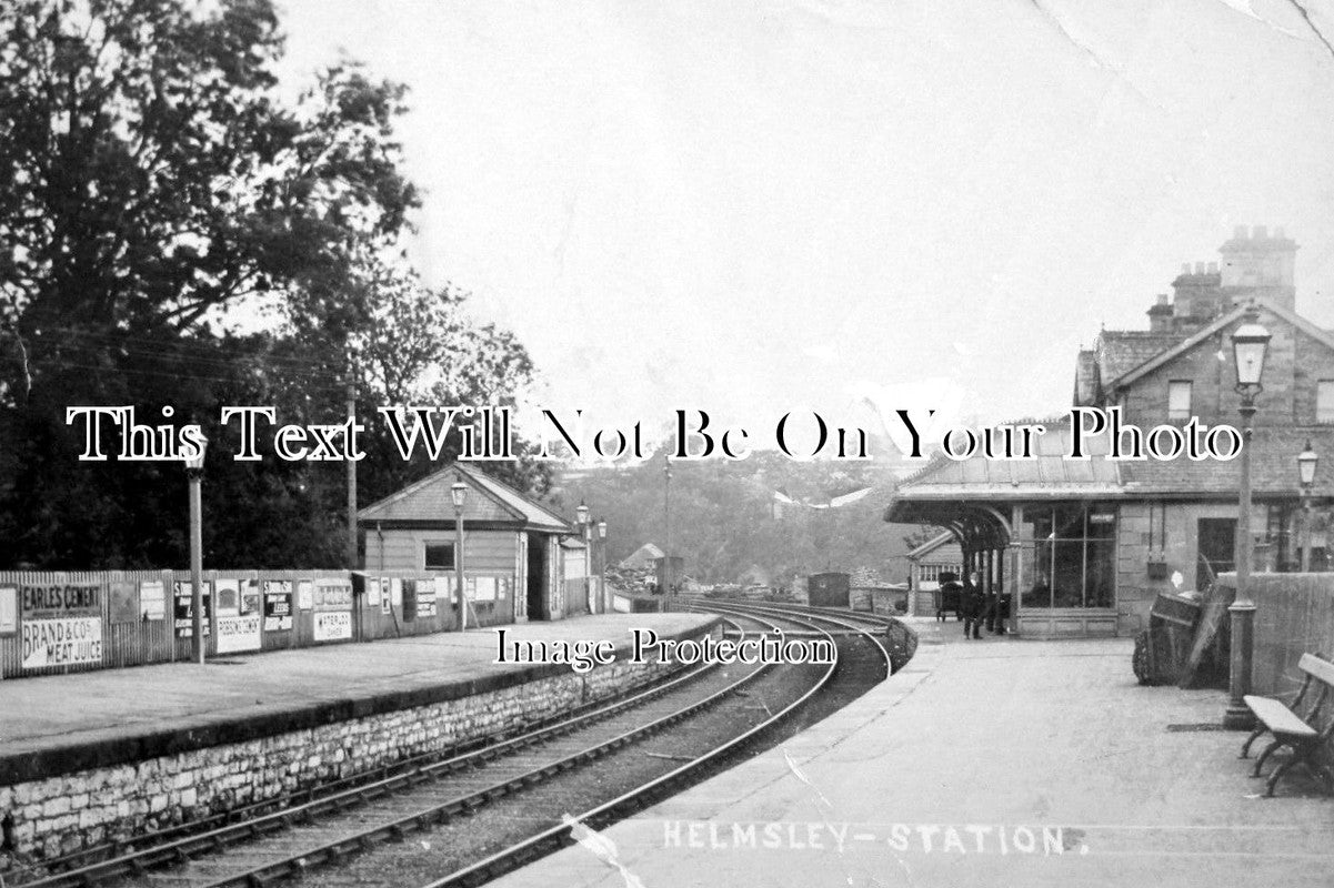 YO 1802 - Helmsley Railway Station, Ryedale, Yorkshire c1905