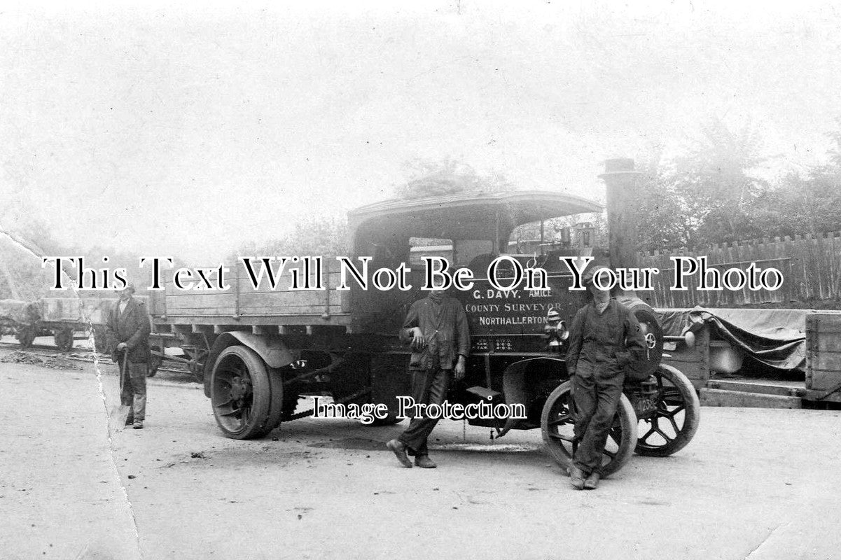 YO 1821 - North Riding County Council Steam Lorry, Northallerton Railway Goods Yard, Yorkshire