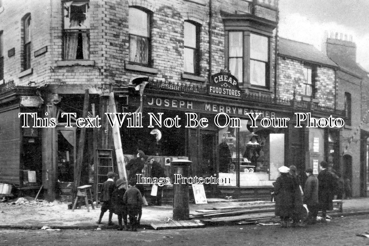 YO 1824 - WW1 Bomb Damage, Prospect Road, Scarborough, Yorkshire