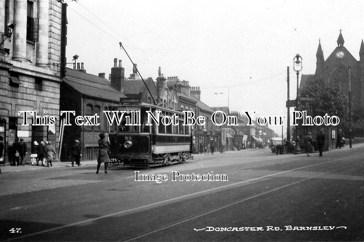 YO 183 - Doncaster Road, Barnsley, Yorkshire c1924