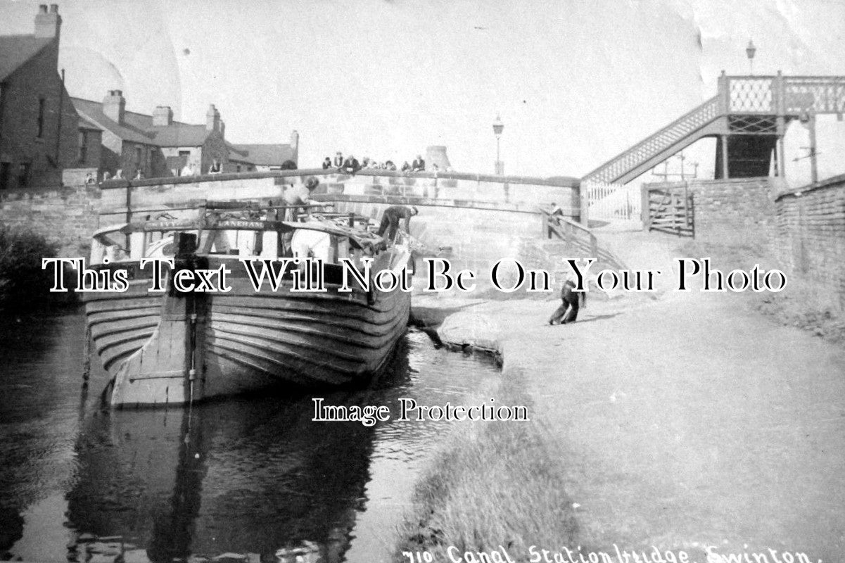 YO 1856 - Canal Station Bridge, Swinton, Yorkshire c1907