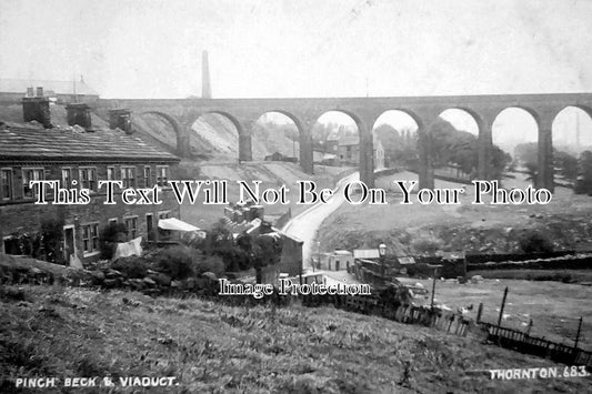 YO 1864 - Pinch Beck & Viaduct, Yorkshire c1906