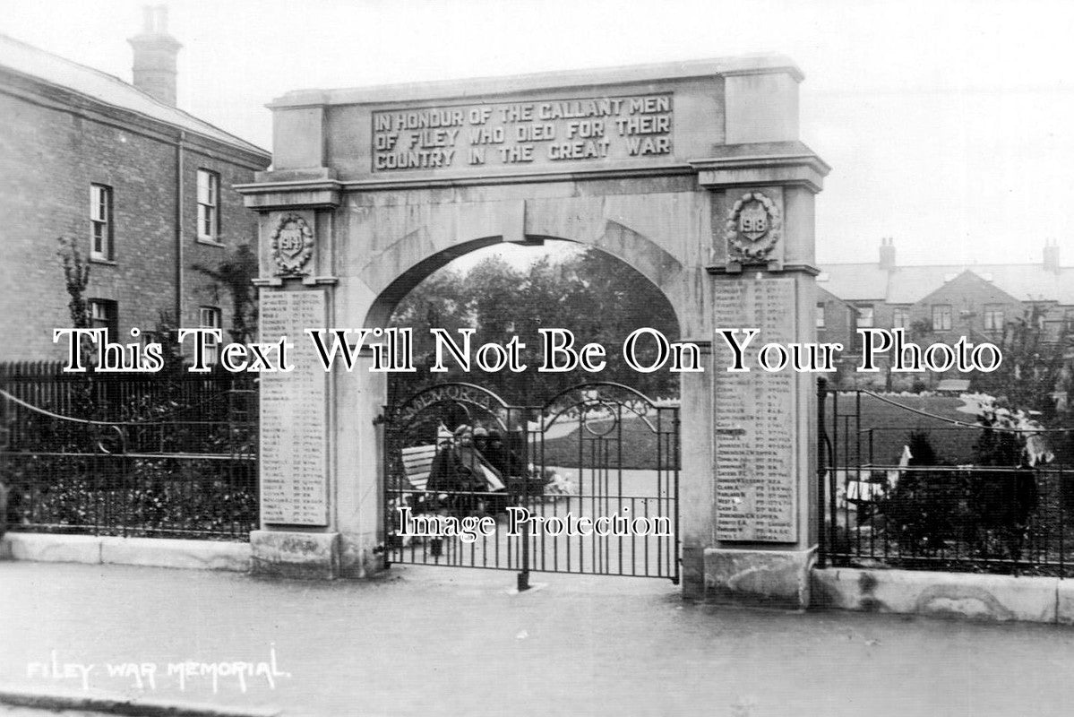 YO 1931 - Filey War Memorial, Yorkshire