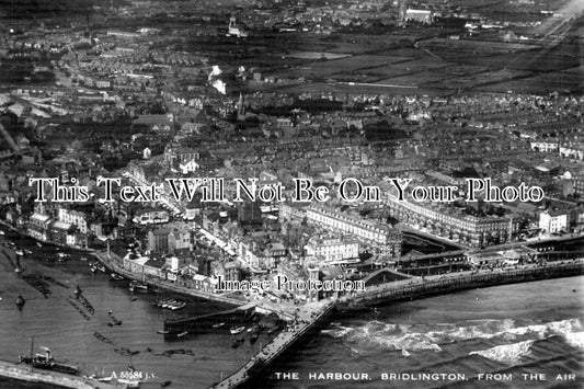 YO 1951 - The Harbour From The Air, Bridlington, Yorkshire