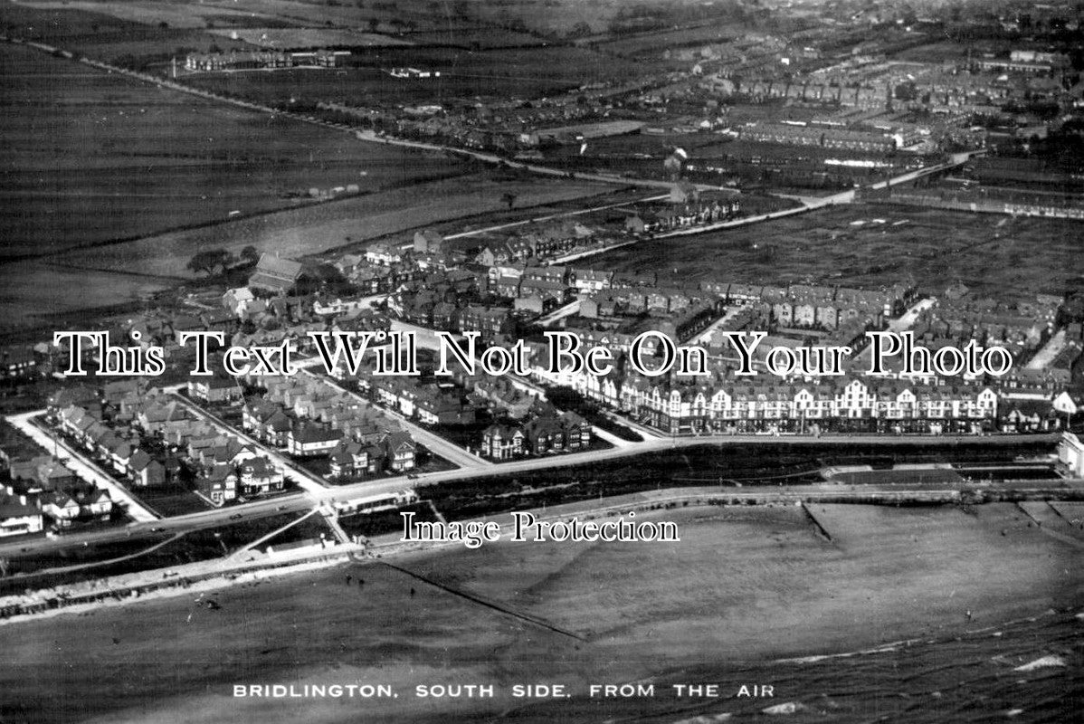 YO 1952 - South Side From The Air, Bridlington, Yorkshire