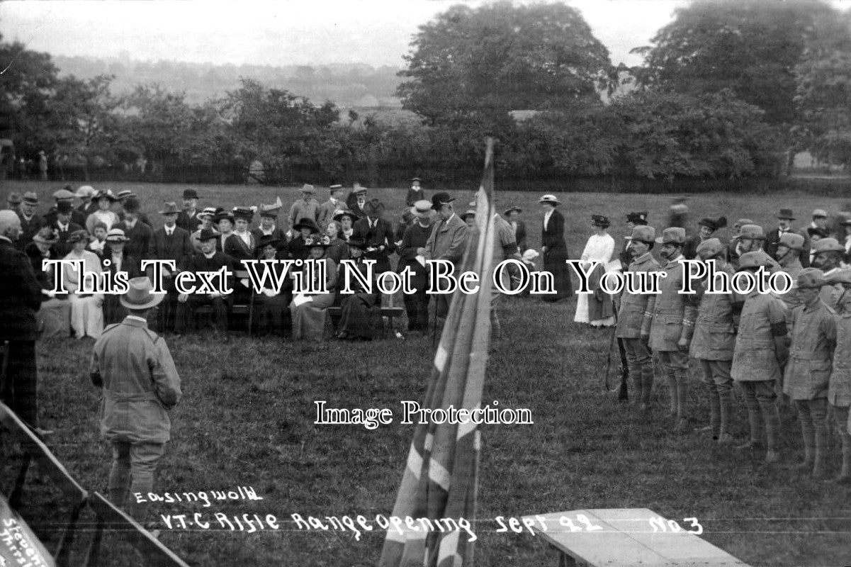 YO 1984 - Easingwold Volunteer Training Corps Rifle Range Opening, Yorkshire