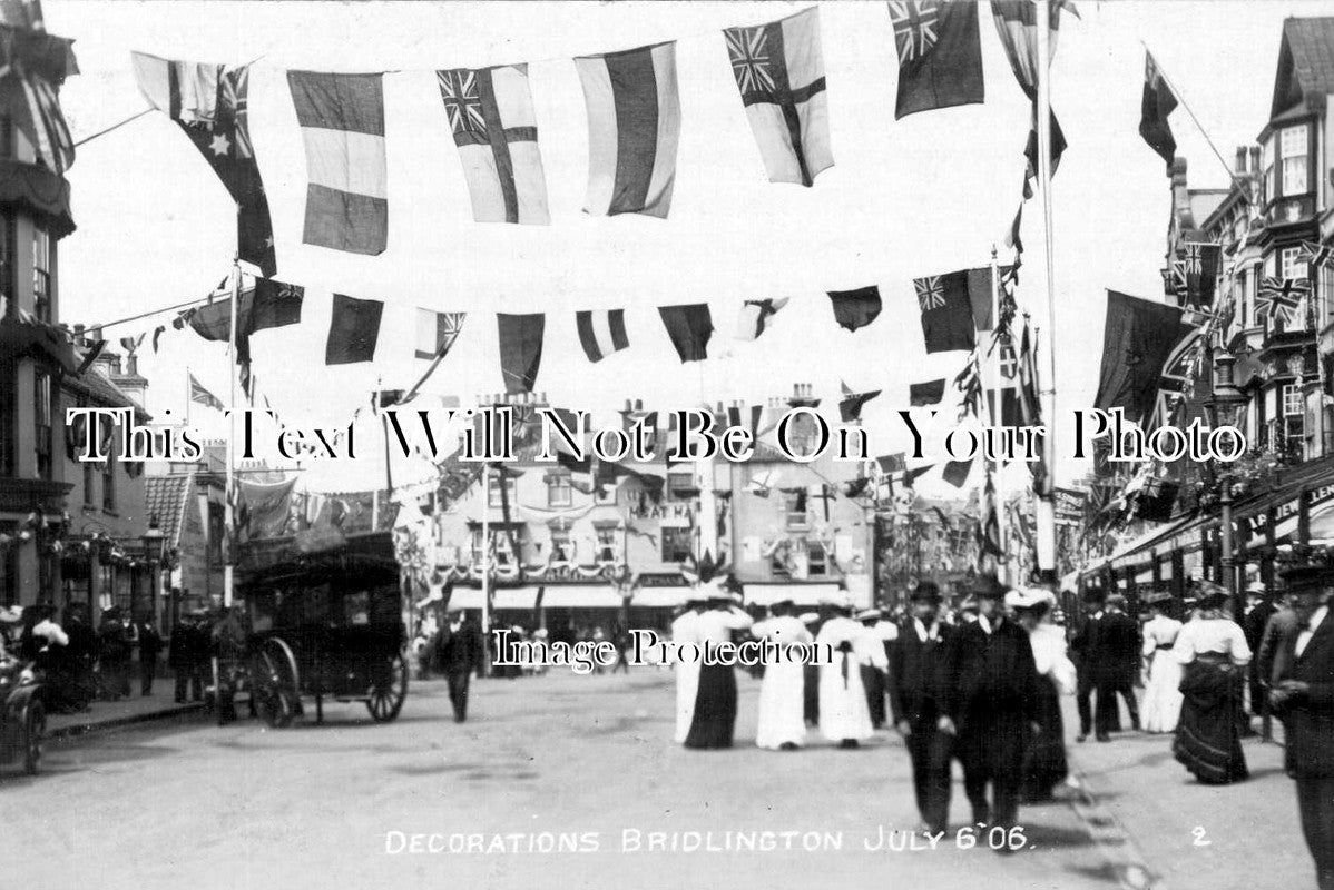 YO 1992 - Mayor Of London's Visit Decorations, Bridlington, Yorkshire 1906