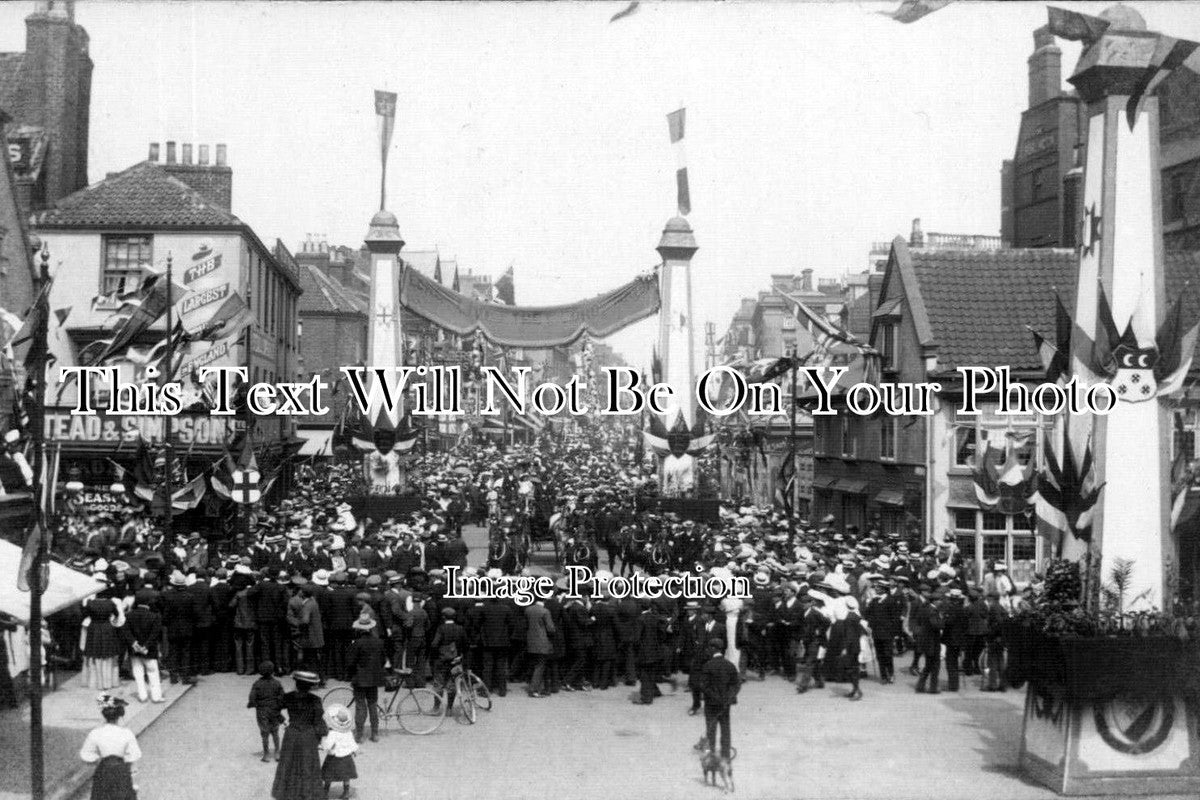 YO 1993 - Mayor Of London's Visit Decorations, Bridlington, Yorkshire 1906