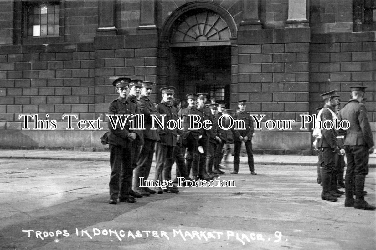 YO 2059 - Troops In Doncaster Market Place, Yorkshire