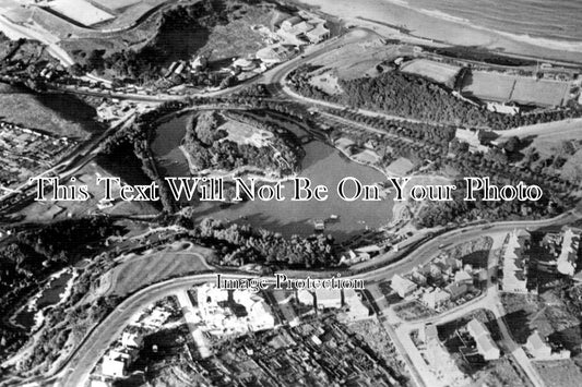 YO 2072 - Peasholme Lake From The Air, Scarborough, Yorkshire