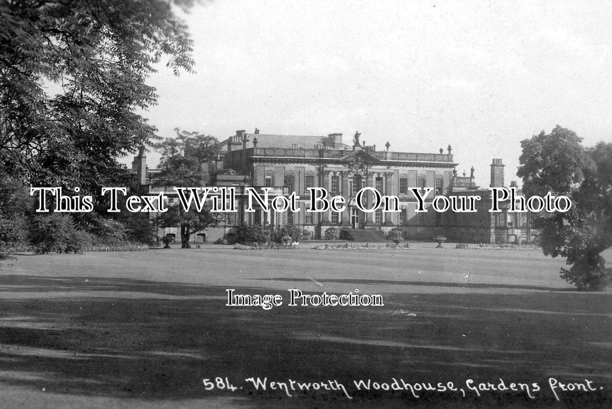 YO 2125 - Gardens Front, Wentworth Woodhouse, Yorkshire c1920