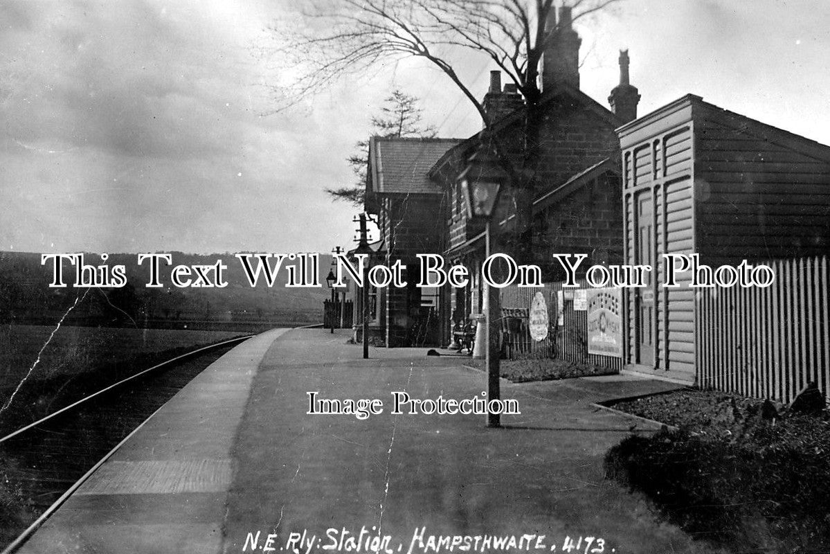 YO 2165 - Hampsthwaite Railway Station, Yorkshire c1912