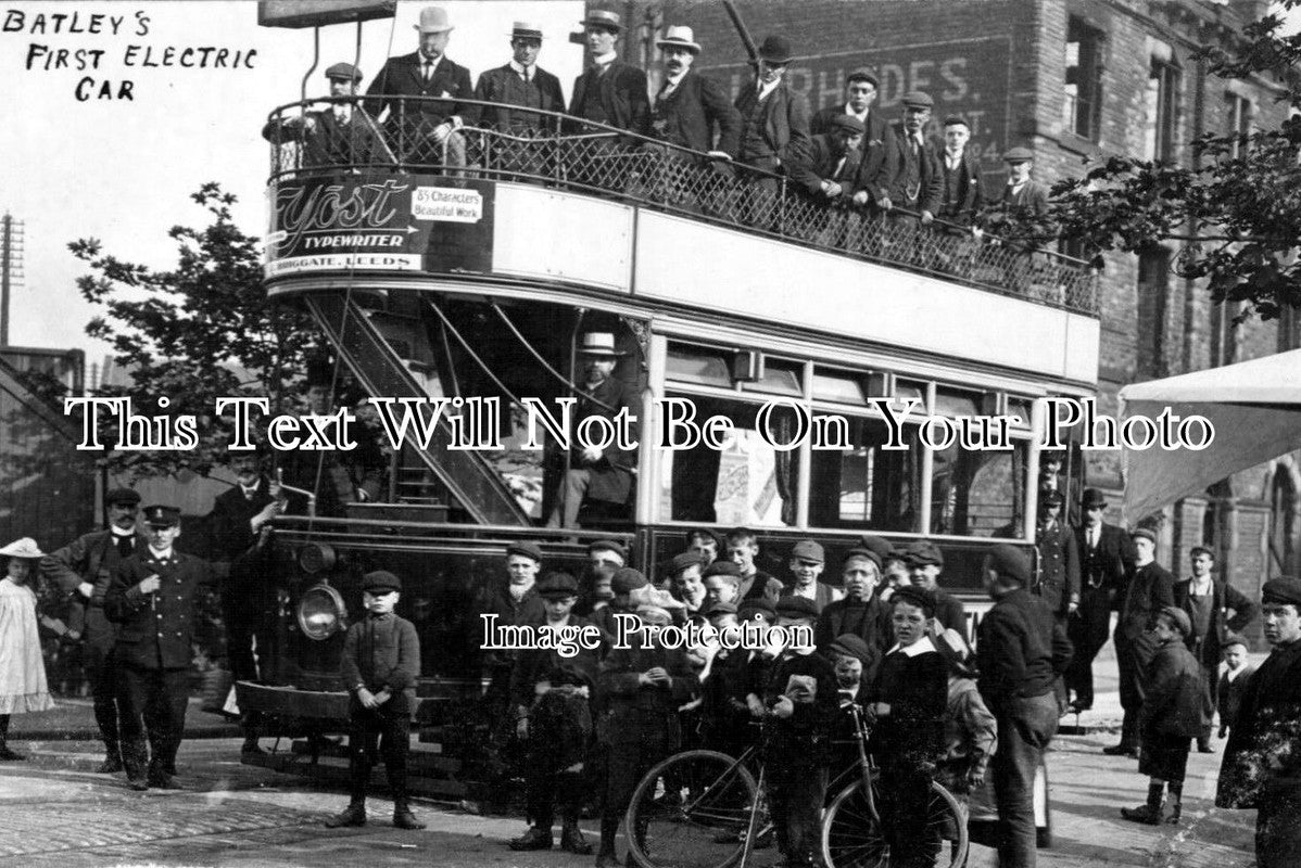 YO 2173 - First Electric Tram Car, Batley, Yorkshire