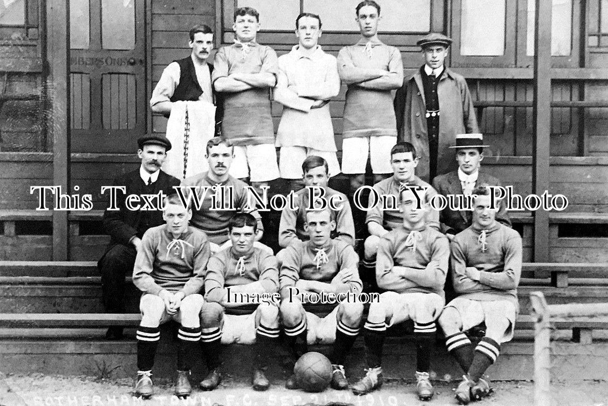 YO 2181 - Rotherham Town FC Football Club, Yorkshire 1910