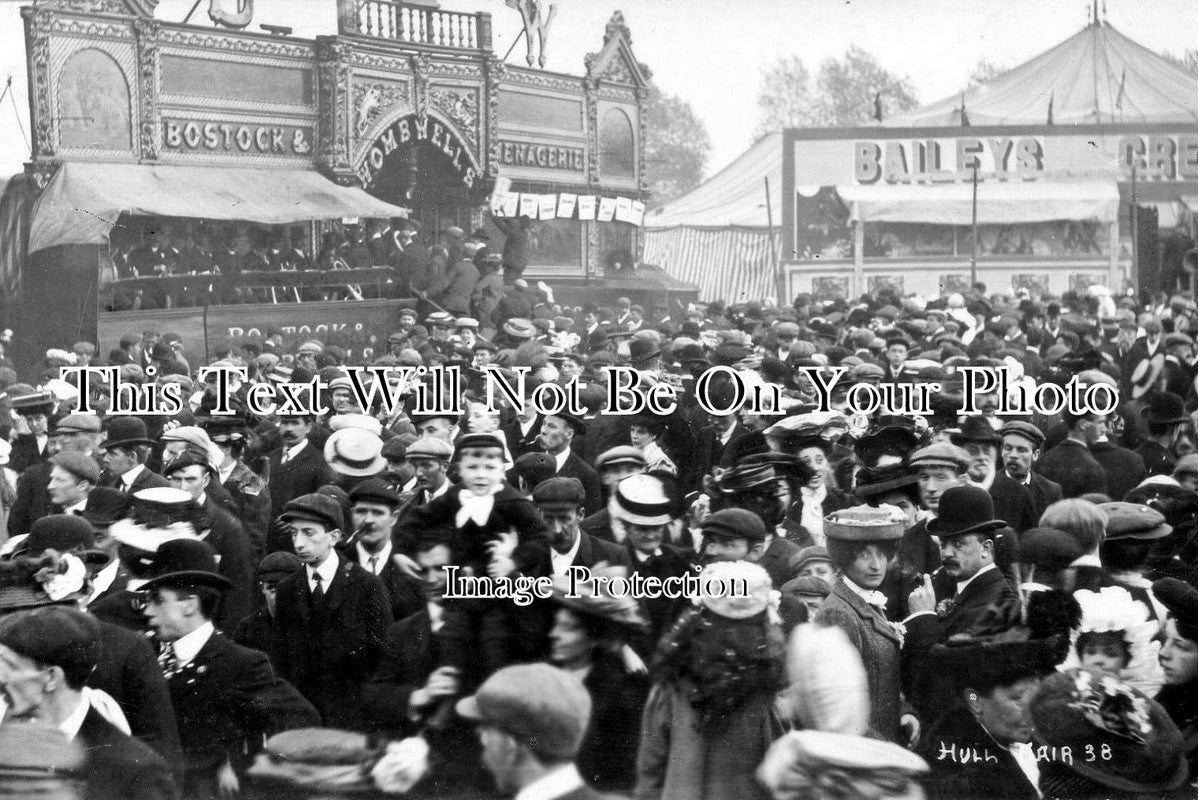 YO 2184 - Menagerie & Bailey Circus, Hull Fair, Yorkshire c1907