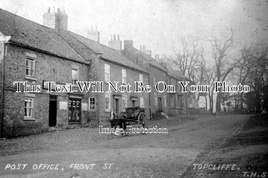 YO 2222 - Post Office, Front Street, Topcliffe, Thirsk, Yorkshire c1908