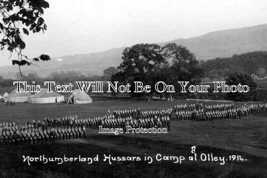 YO 2233 - Northumberland Hussars In Camp, Otley, Yorkshire c1914