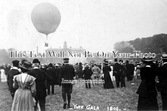 YO 2264 - Balloon Flight At York Gala, Yorkshire 1908