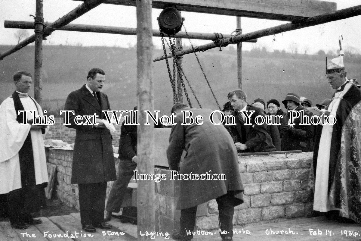 YO 2292 - Church Foundation Stone Laying, Hutton Le Hole, Yorkshire 1934